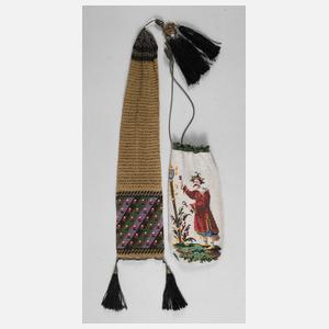 Zwei Geldbeutel Biedermeier