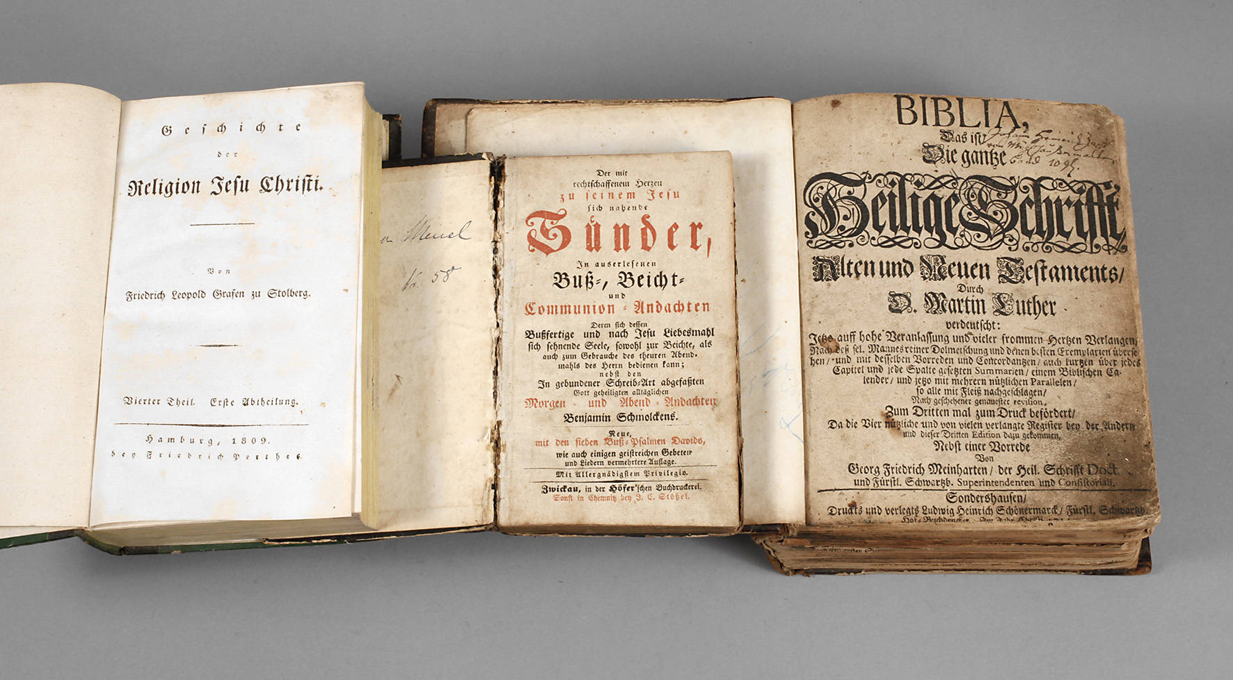 Konvolut Religiöse Literatur 18. Jh.