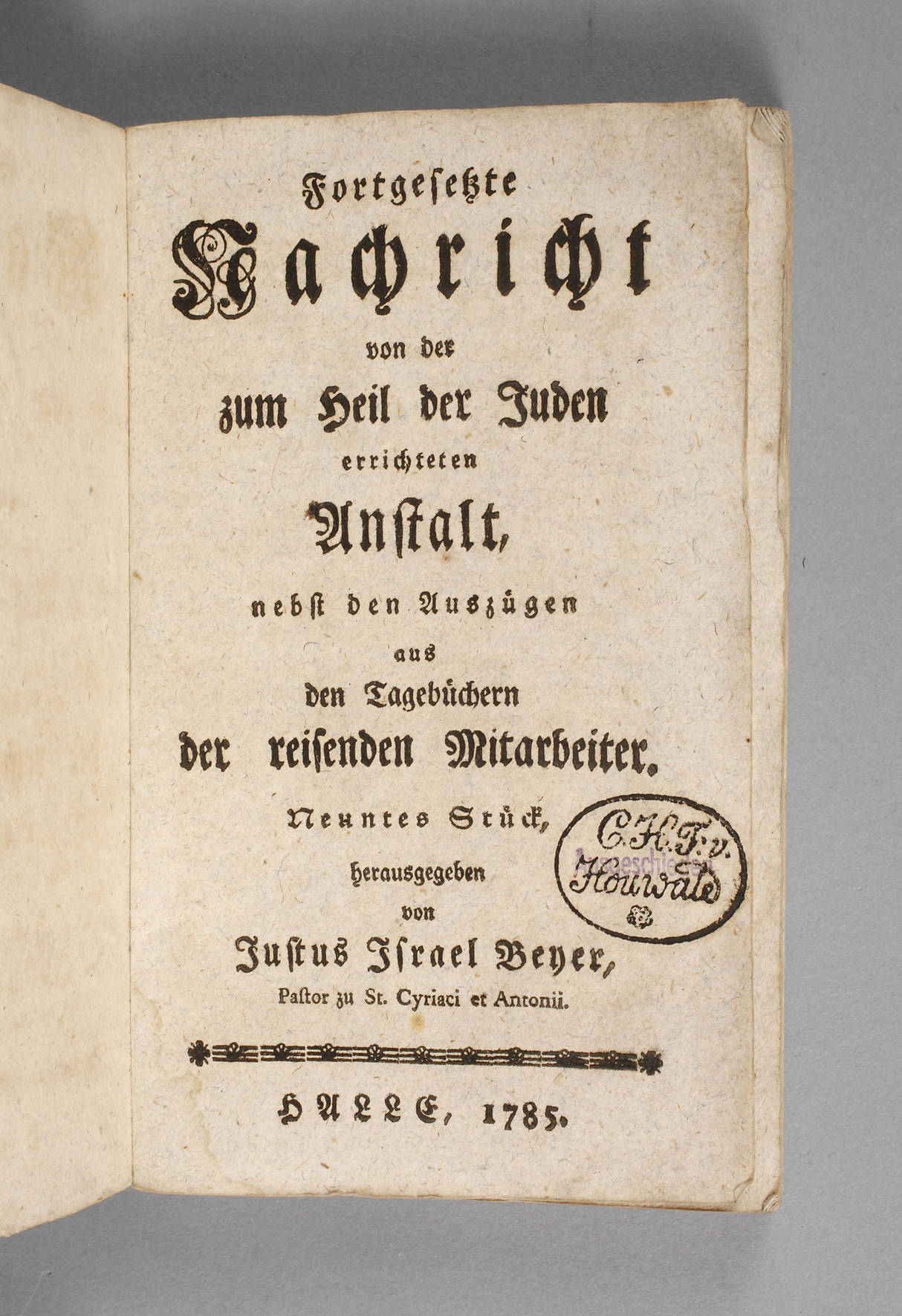 Beyers Judaica 1785