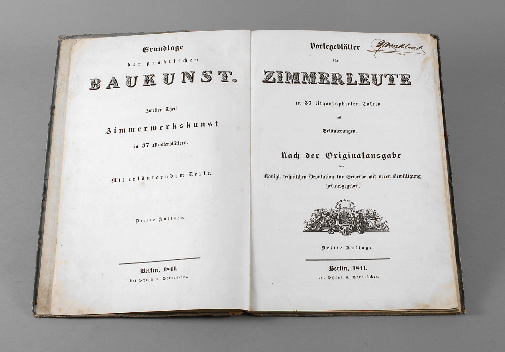 Musterblätter Zimmerwerkskunst 1841