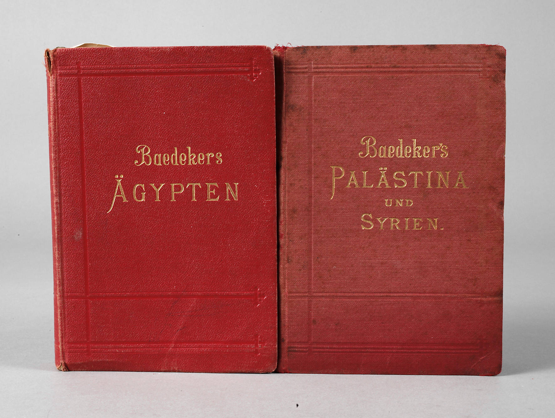 Zwei Baedekers Reisehandbücher Mittelmeer