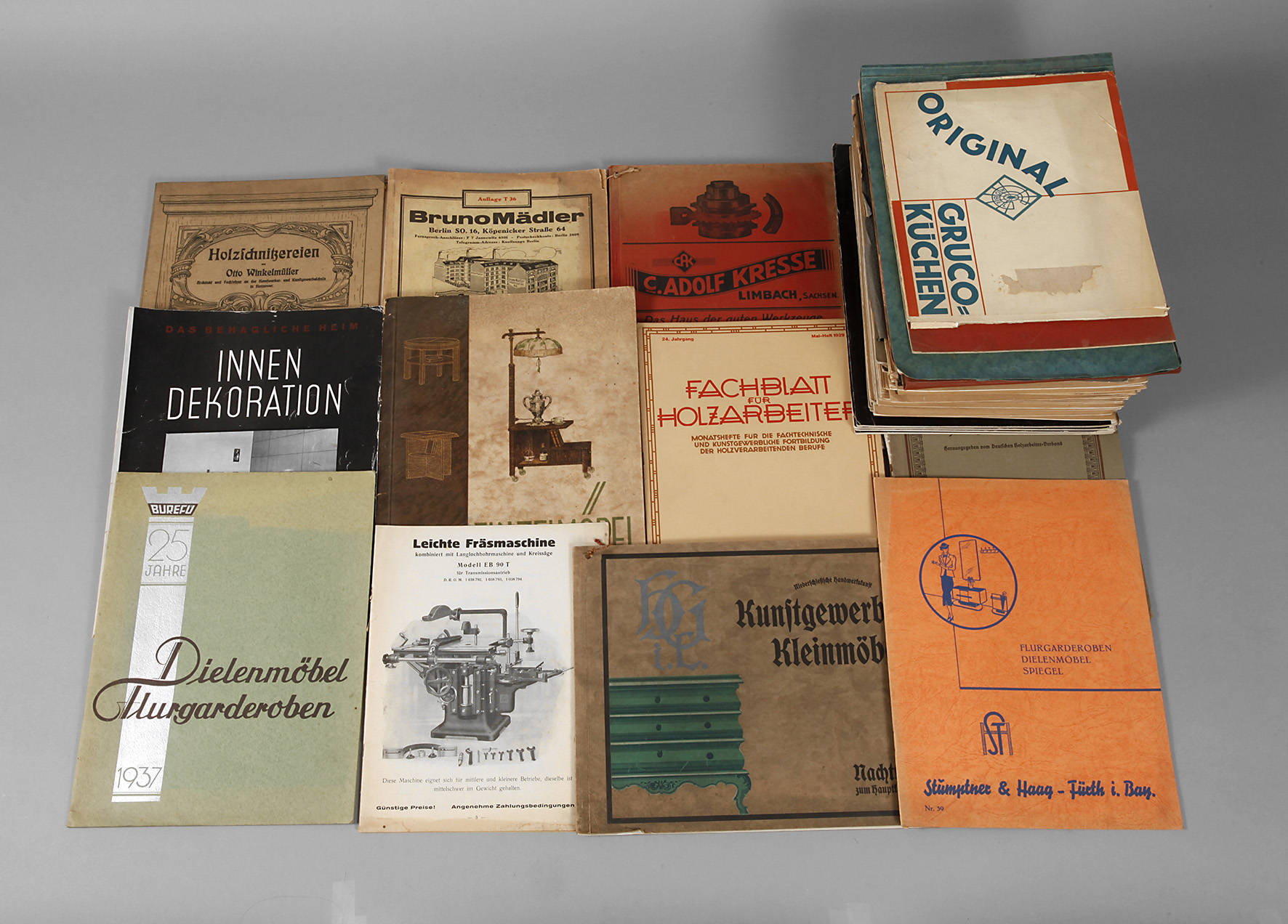 Großes Konvolut Fachliteratur Möbelindustrie