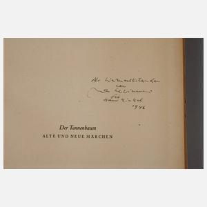 Zwei illustrierte Bände Max Schwimmer mit Signum