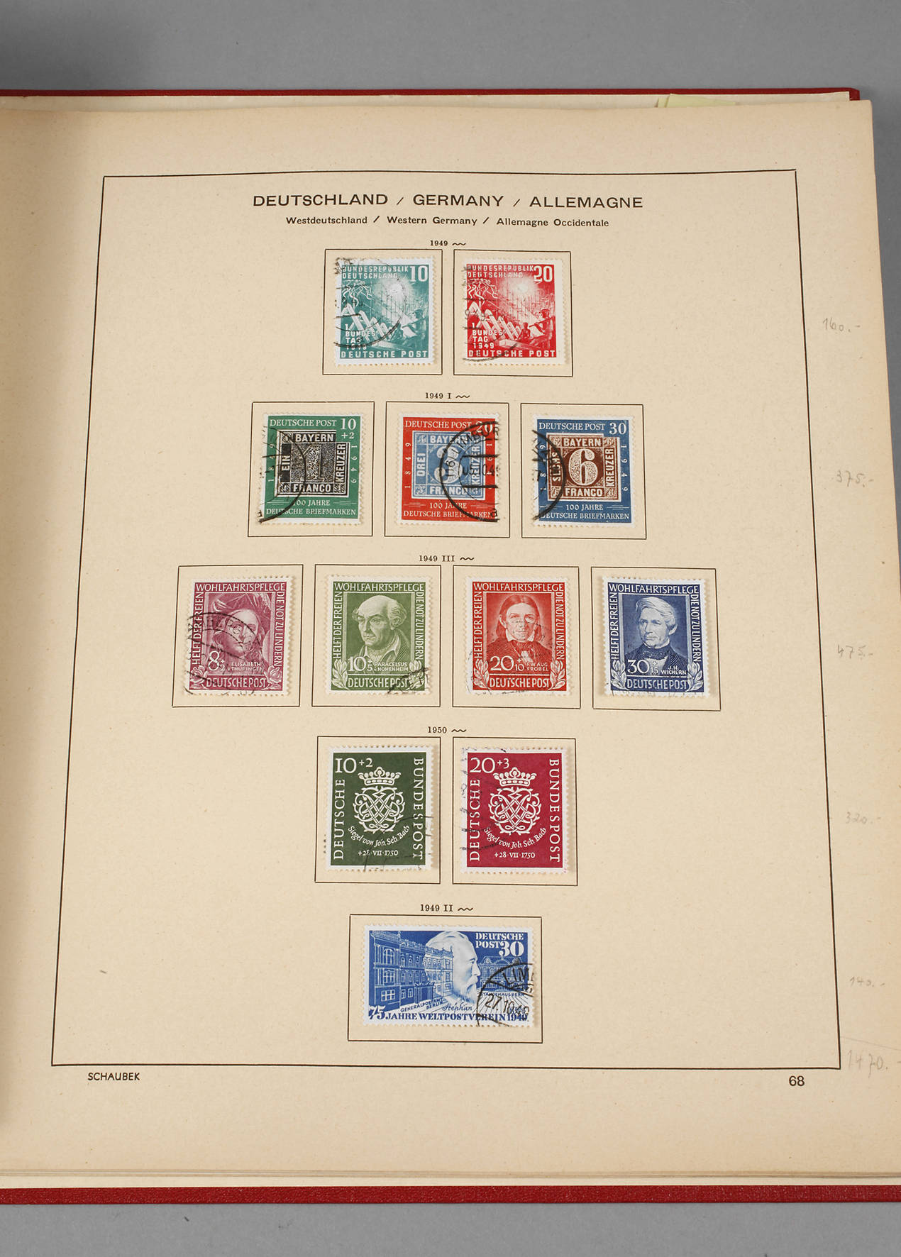 Briefmarkenalbum Bund und Berlin