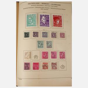 Briefmarkenalbum Besatzungszone