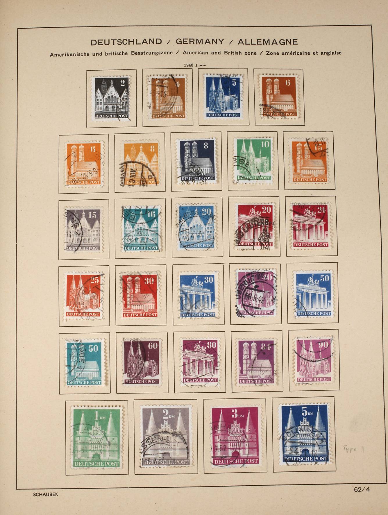 Briefmarkenalbum Besatzungszone