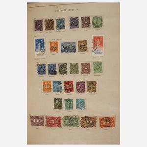 Zwei Briefmarkenalben Europa bis alle Welt