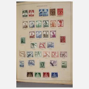 Zwei Briefmarkenalben Europa bis alle Welt