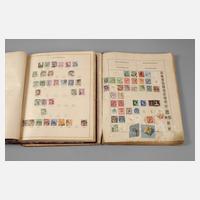 Zwei Briefmarkenalben Europa bis alle Welt111