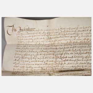 Urkunde England 1654
