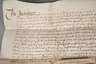 Urkunde England 1654