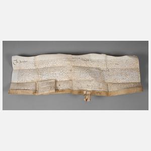 Urkunde England 1654