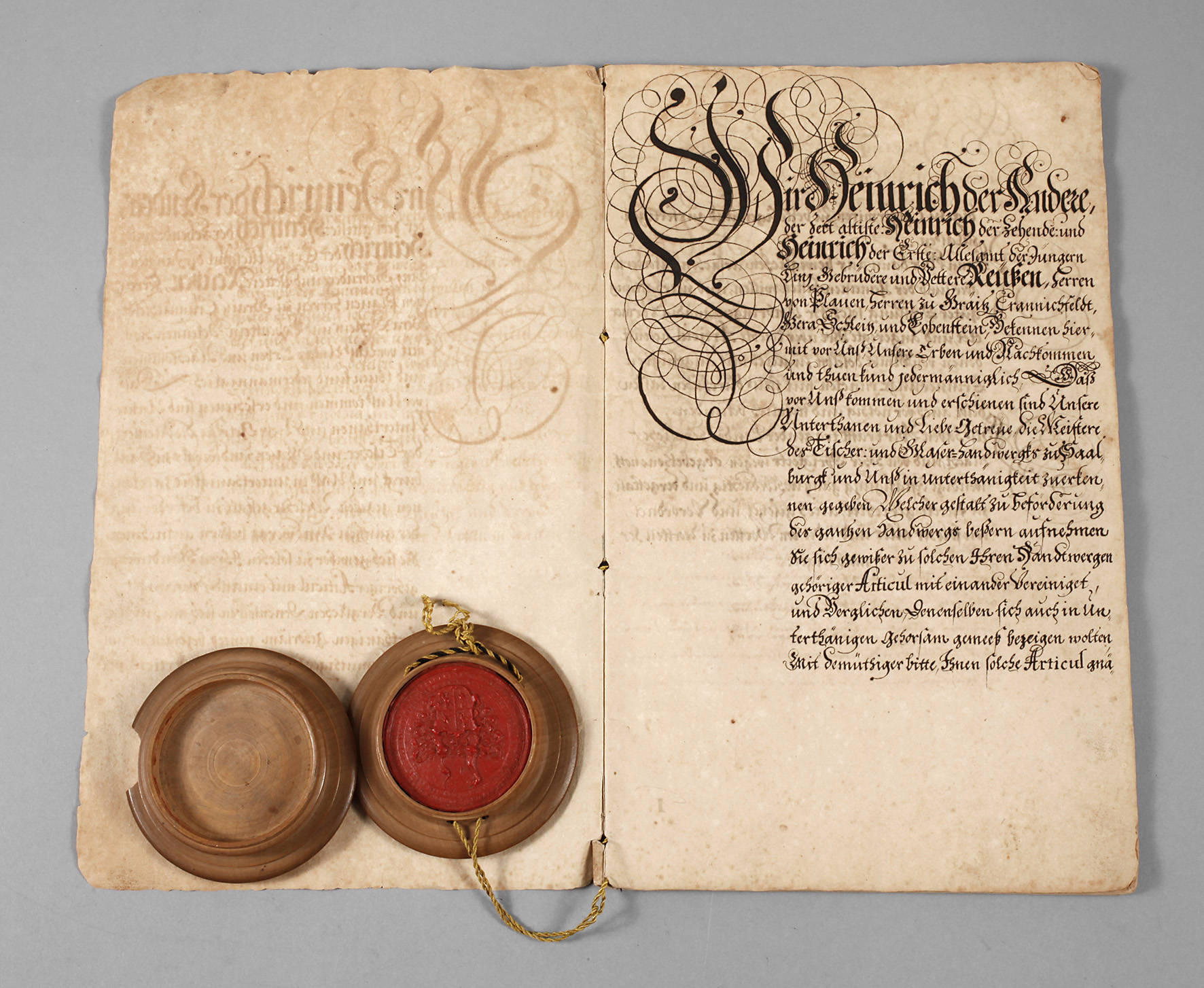 Zunftordung Reuß Jüngere Linie