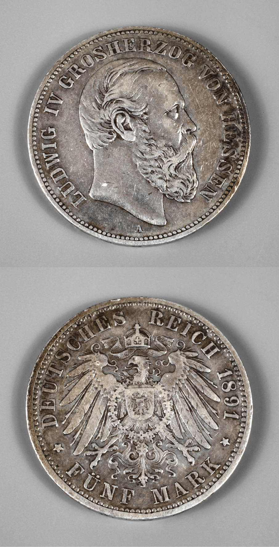 Fünf Mark Hessen 1891