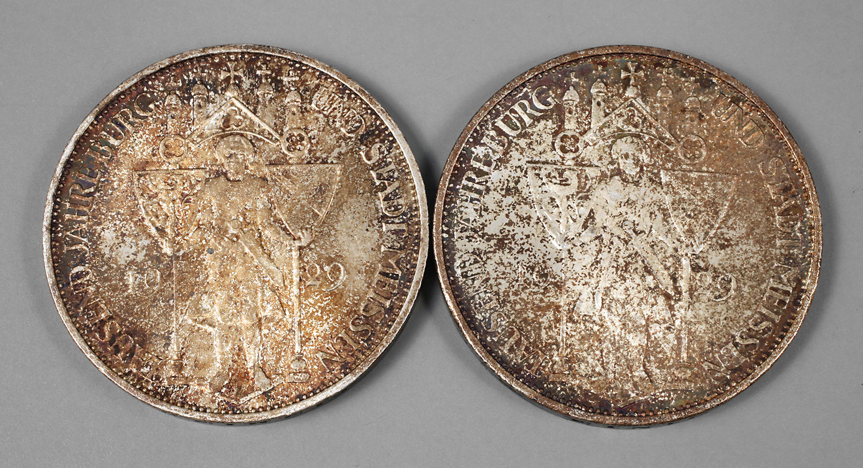 Zwei Münzen Weimarer Republik