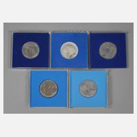 Fünf Münzen DDR111