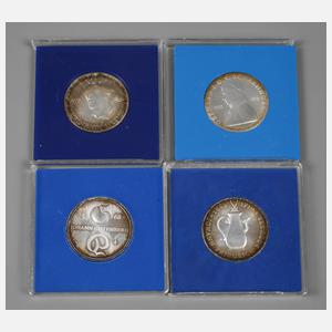 Vier Münzen DDR