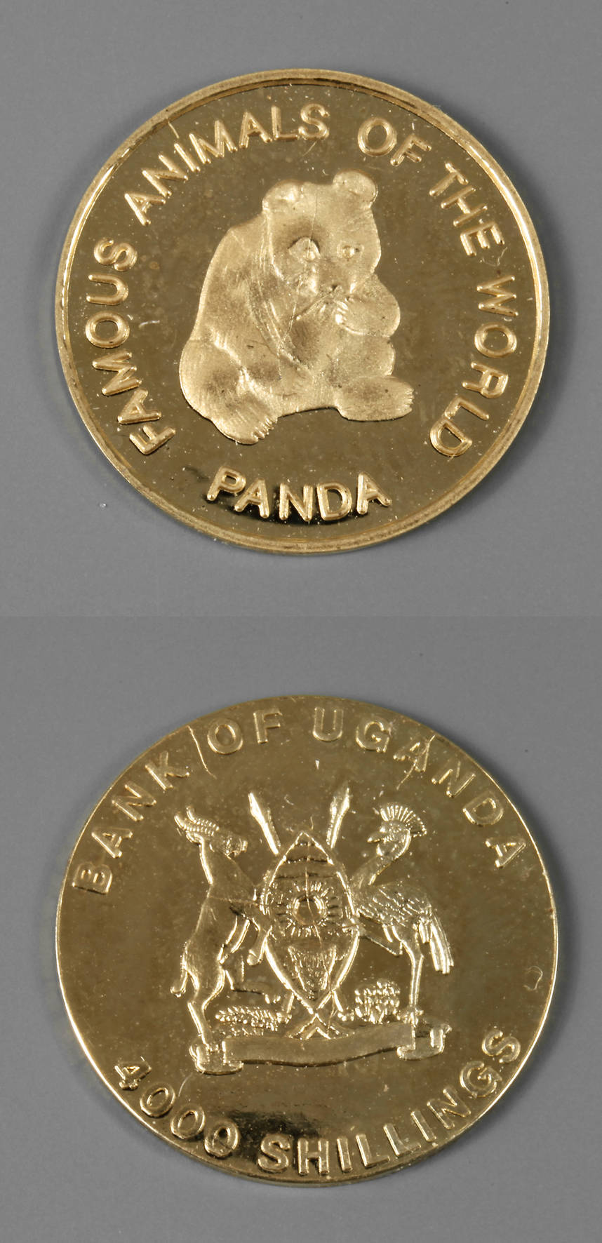 Goldmünze Uganda
