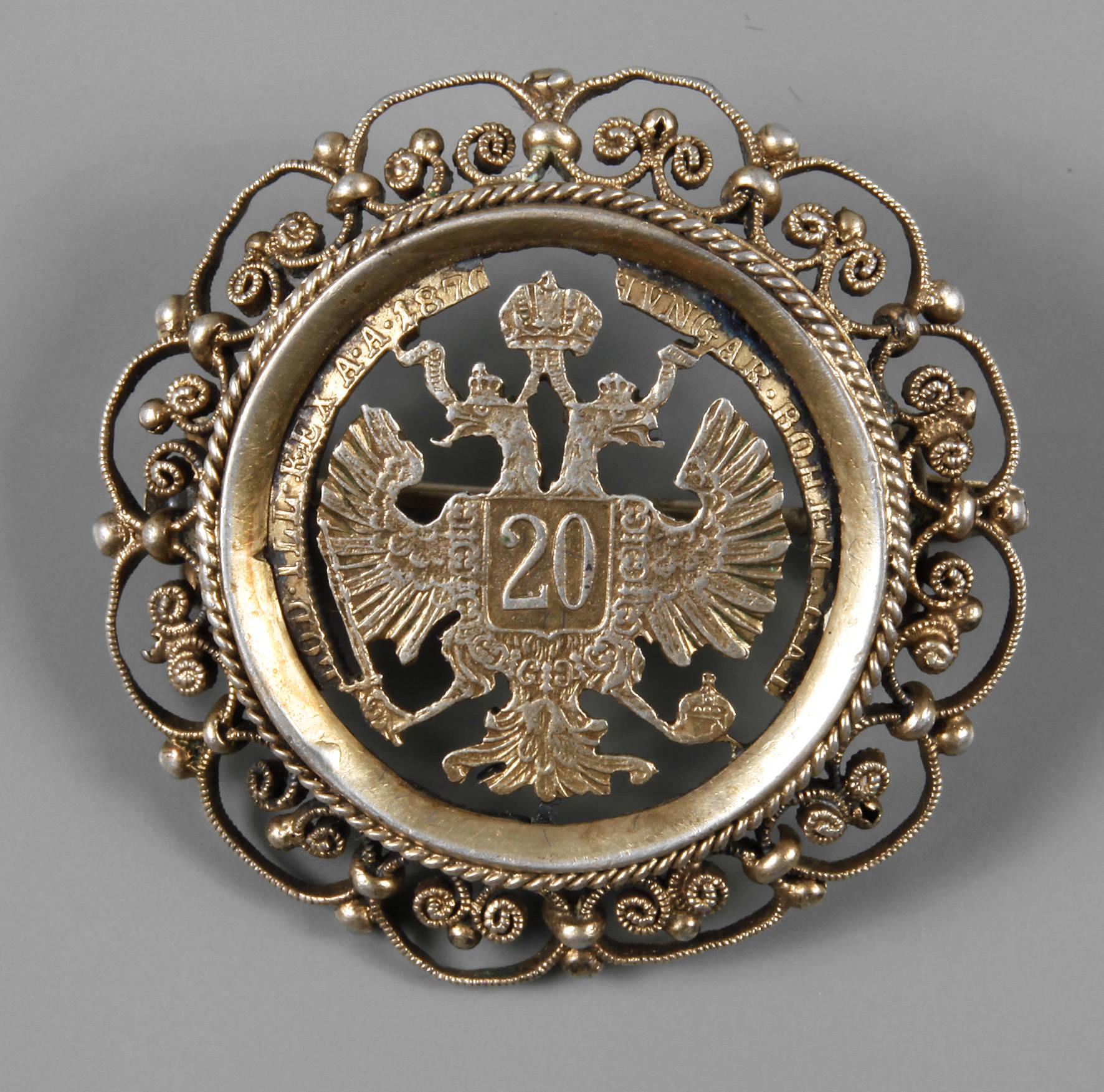 Münzbrosche Habsburg