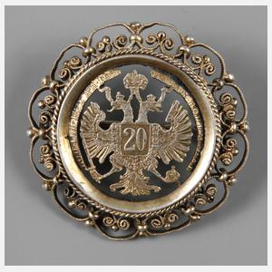 Münzbrosche Habsburg