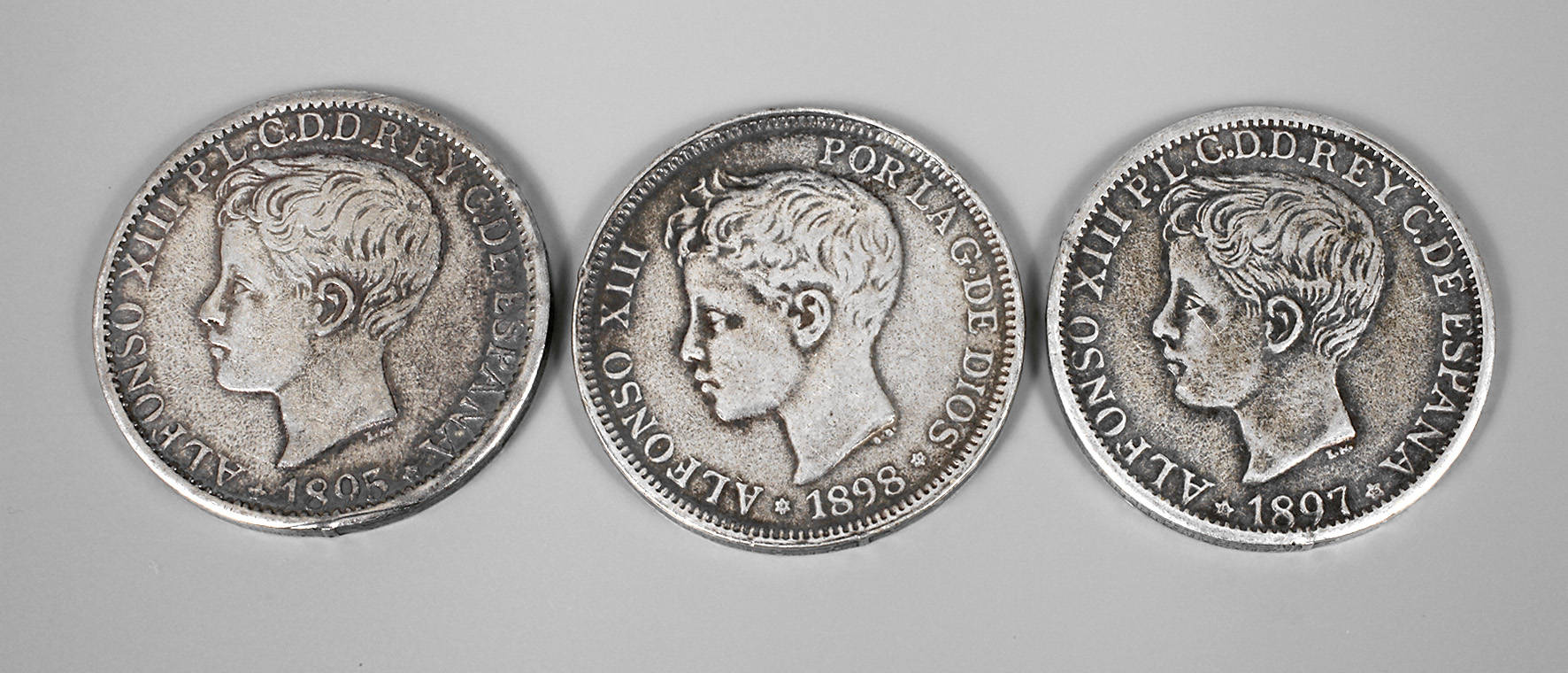 Drei Münzen Spanien