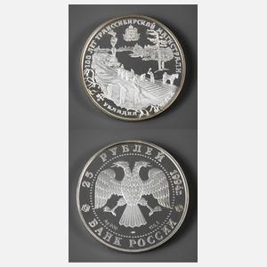 Große Silbermünze Russland