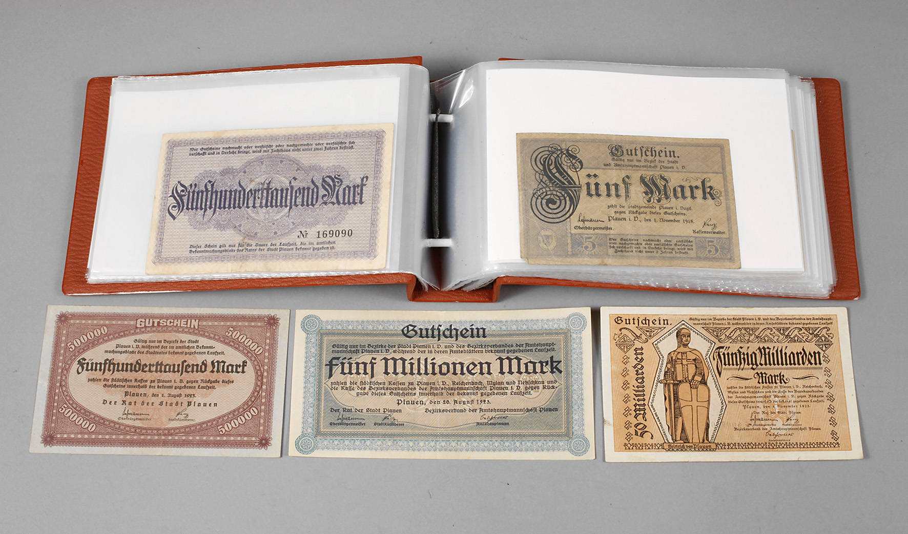 Sammlung Geldscheine Bezirk Plauen