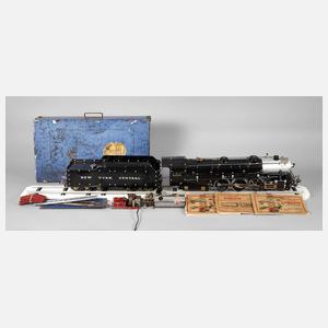 Übergroße Metallbaukasten-Lokomotive