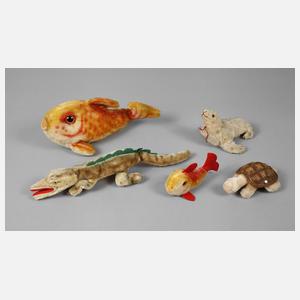Steiff Konvolut Wassertiere