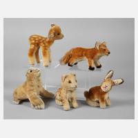 Steiff Konvolut kleine Wildtiere111