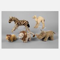 Steiff Konvolut Zootiere111