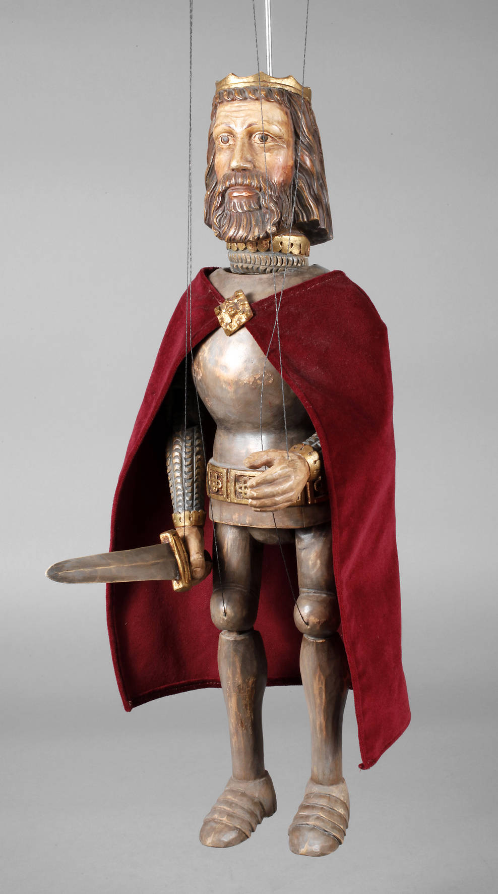 Stabmarionette als König