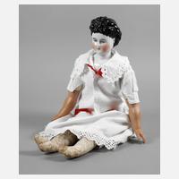 Große glasierte Porzellankopfpuppe111