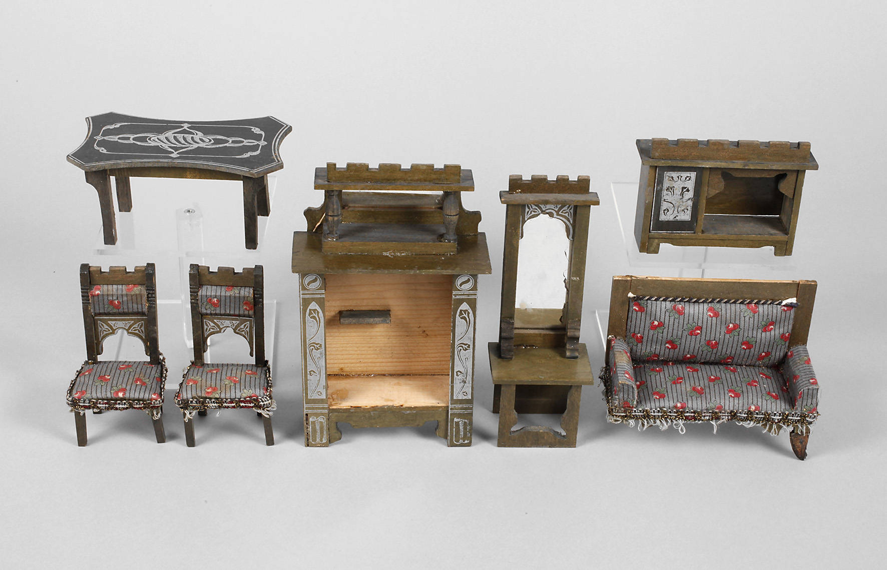 Puppenstuben-Salonmöbel Jugendstil