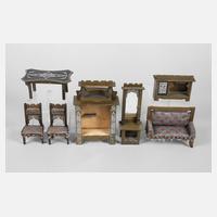 Puppenstuben-Salonmöbel Jugendstil111