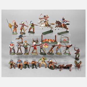 Elastolin Konvolut Massefiguren Wildwest