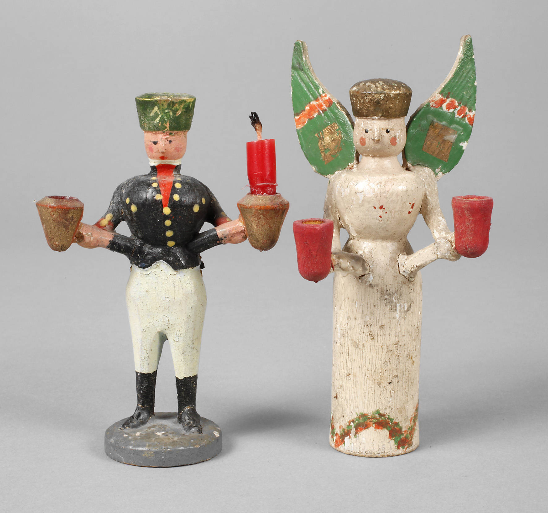 Miniatur-Leuchterpaar Erzgebirge