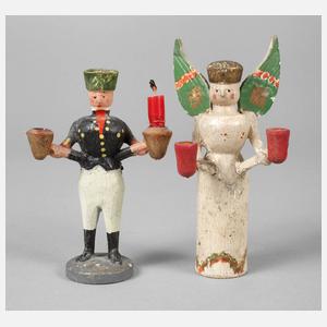 Miniatur-Leuchterpaar Erzgebirge