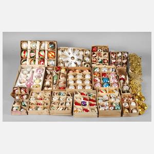 Großes Konvolut Christbaumschmuck