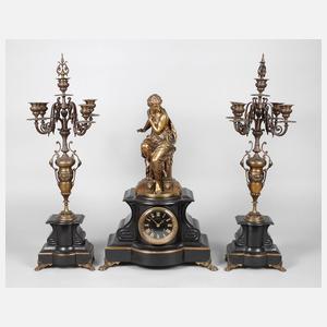 Figurenpendule Henry Etienne Dumaige