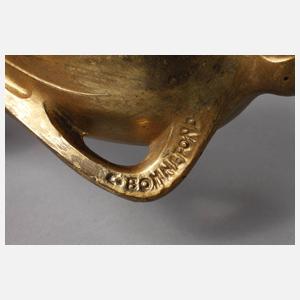 Figurenuhr mit zwei Beistellern