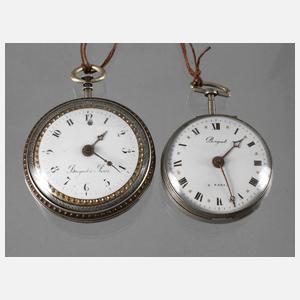 Zwei Spindeluhren Breguet
