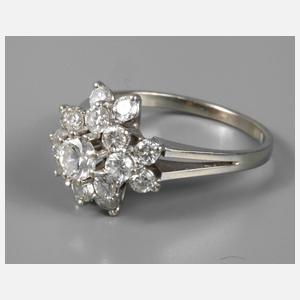 Damenring mit Brillantbesatz ca. 0,7 ct