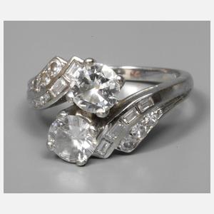 Damenring mit Brillanten, ca. 1,6 ct