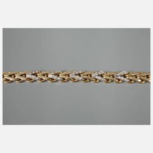 Collier mit Diamantbesatz