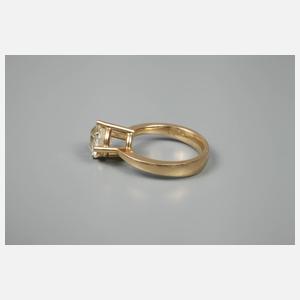 Solitärring mit Altschliffdiamant von ca. 2,5 ct