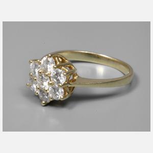Damenring mit Brillanten, ca. 0,6ct