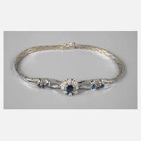 Armband mit Saphiren und Diamanten111