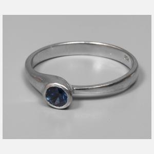 Damenring mit Saphir