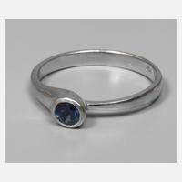 Damenring mit Saphir111